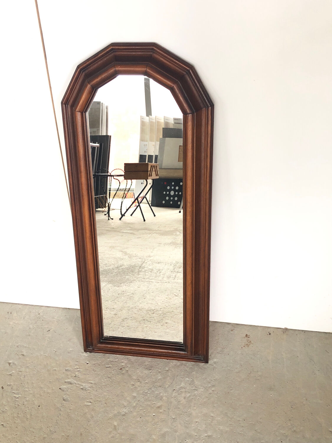Wooden window mirror