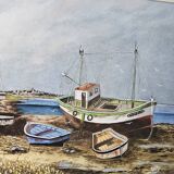 Tableau bateaux à marrée basse
