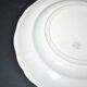 Assiette fleurie ancienne décor réverbère vieux Strasbourg en faïence KG Lunéville