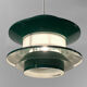 Pendant light "Trava" green version by Carl Thore for Granhaga Metallindustri. Sweden 1970s