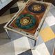Designer Italian coffee table Juliette Belarti glazed ceramic legs