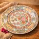 Vintage handmade Japanese porcelain plate decorated by hand.