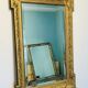 Antique gold leaf mirror – 99×67cm – bevelled glass,