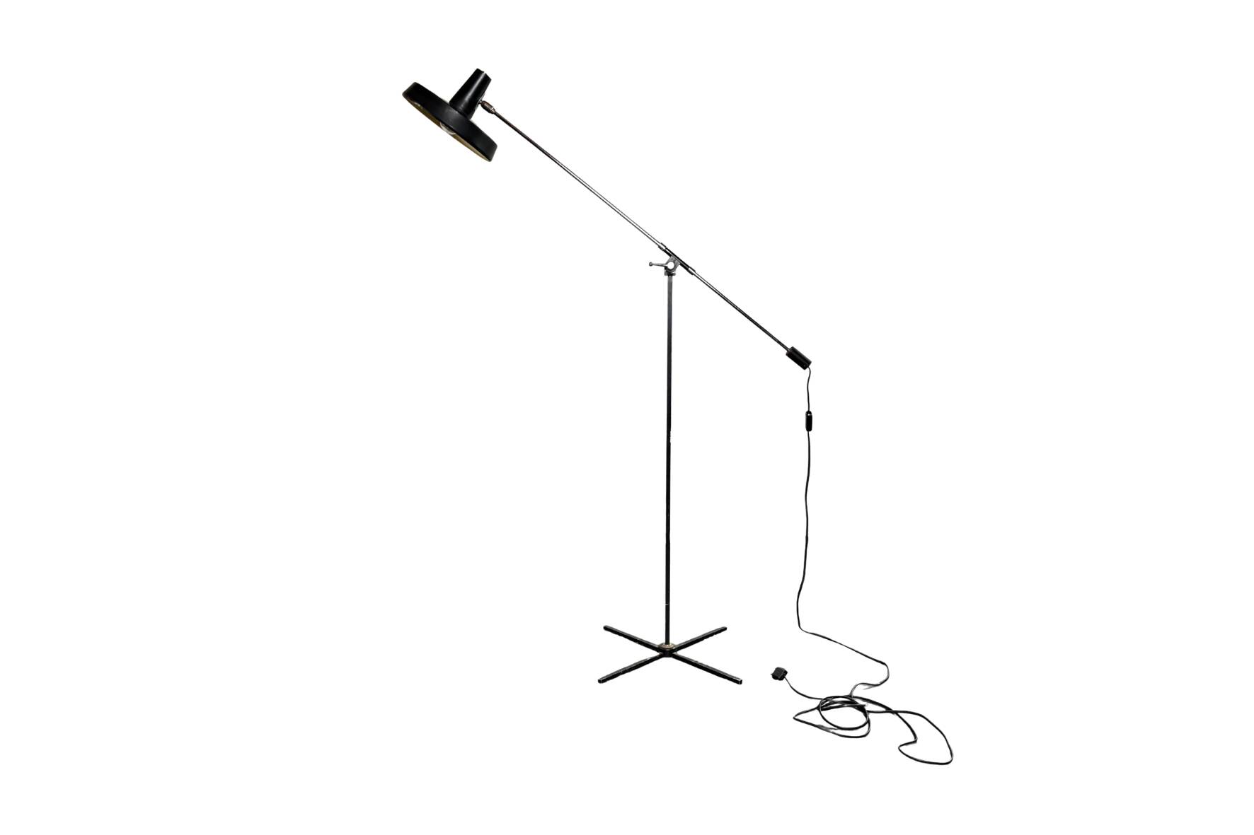 Mid-Century Modern counterweight floor lamp, by Boulanger, Belgium 1960