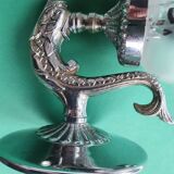 Pair of vintage chrome wall sconces