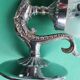Pair of vintage chrome wall sconces