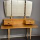 Coiffeuse vintage 1950 / 1960 à miroir pliant et démontable : transformable en bureau