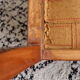 Mahogany chair and leather style Consulate-Empire