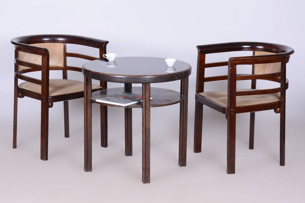 Art Deco Small Table attributed to J. Hoffmann for Wiener Werkstätte, Czech, 1910s
