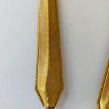 Vintage handheld mirror and hairbrush vanity set