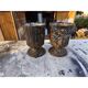 Pair of cast iron vases from 1900 in Charleville-Mézières