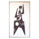 Decorative panel entitled "Sacha" in corten metal, Contemporary work