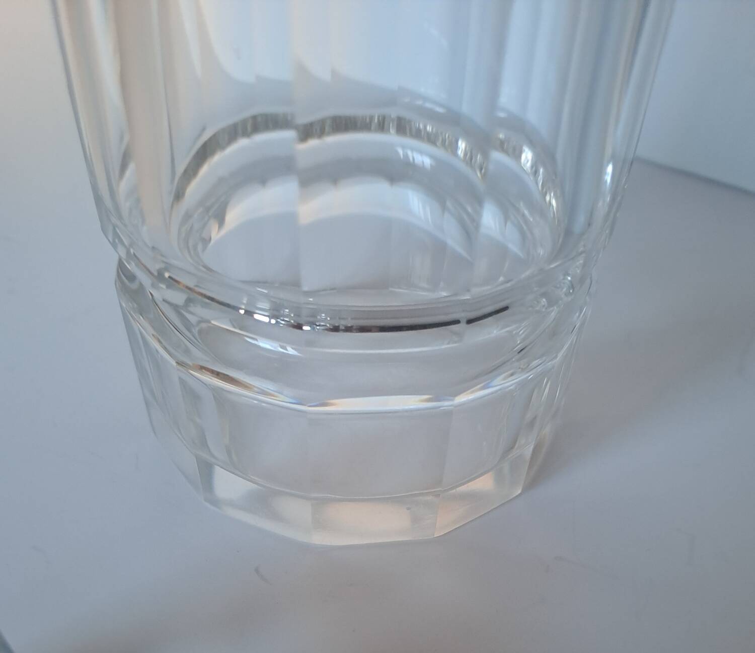 Cut crystal carafe Czechoslovakia