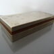 Modernist box in metal and cedar Art Deco