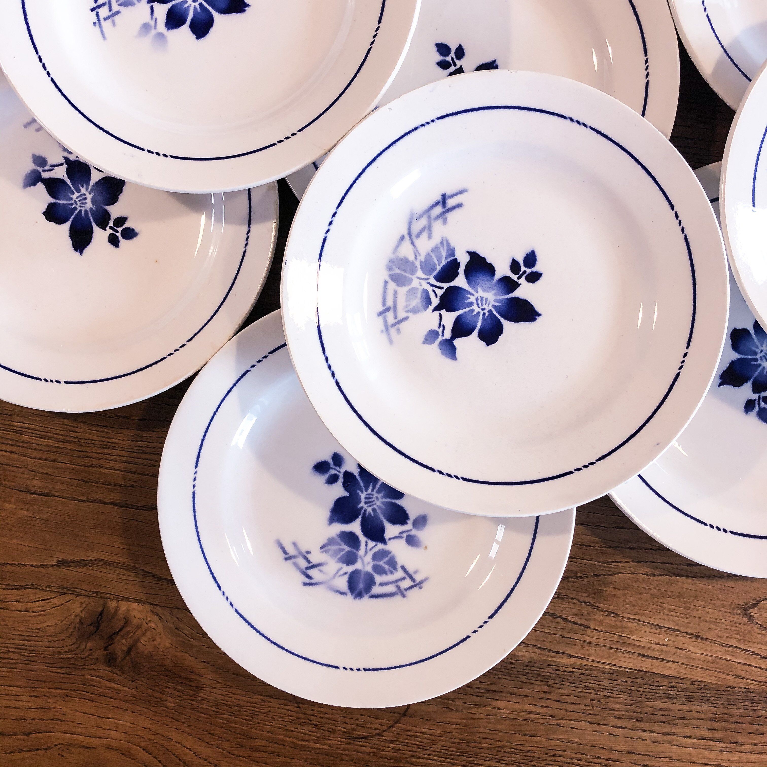 9 semi-hollow plates St Amand