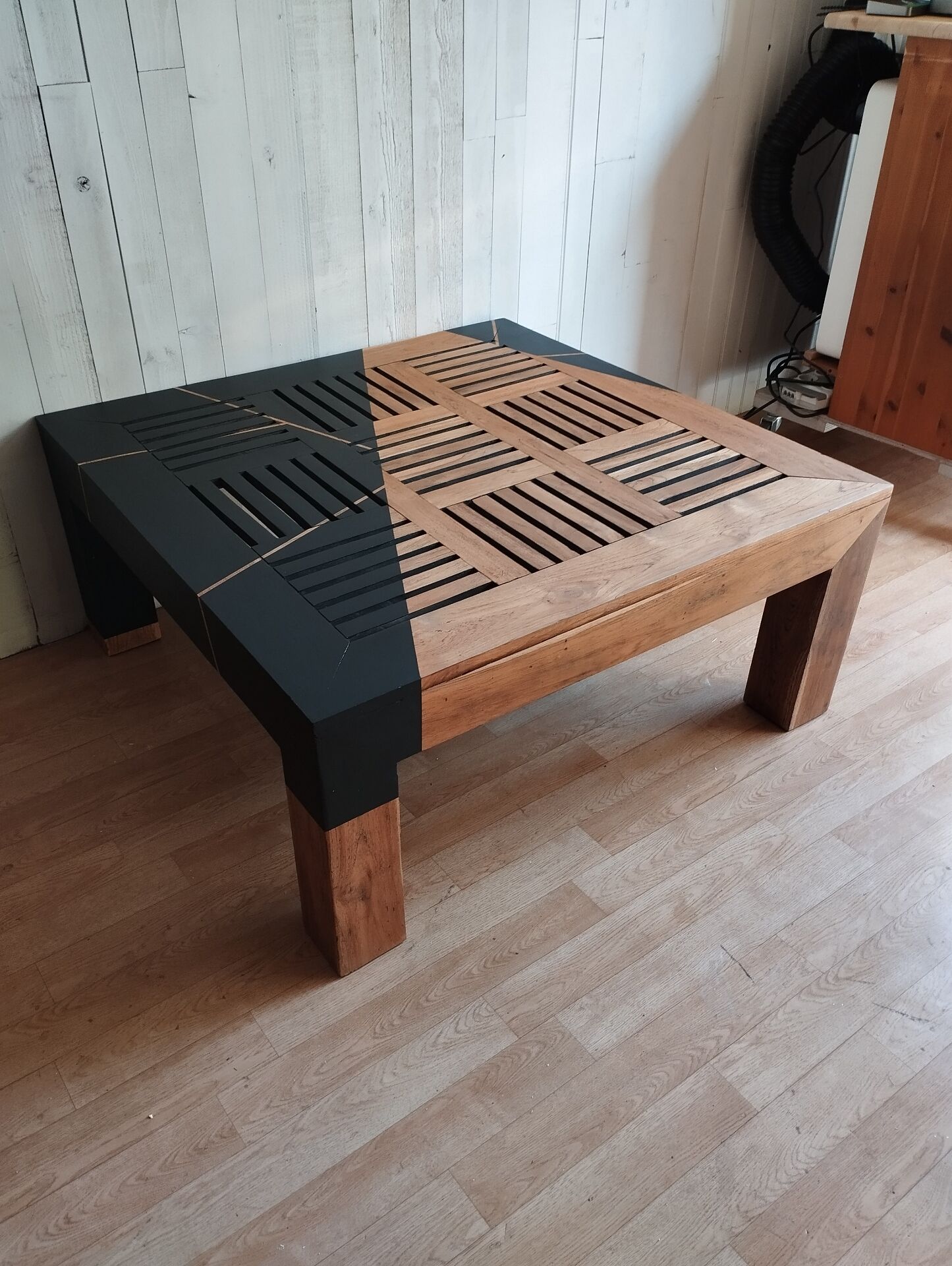 Table basse teck massif