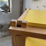 Renewed pine bookcase