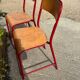 2 chaises hautes industrielles, années 80