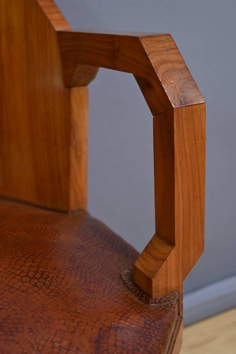 Set of 6 Rosewood Armchairs, Art Deco – 1910