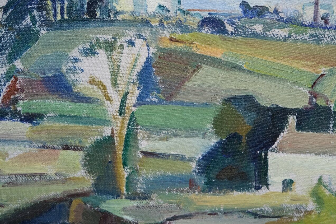 Swedish modern painting, 1960s, oil on canvas