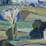 Swedish modern painting, 1960s, oil on canvas