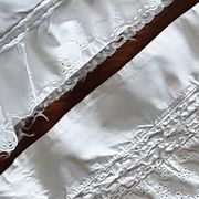 Embroidered old pillowcases