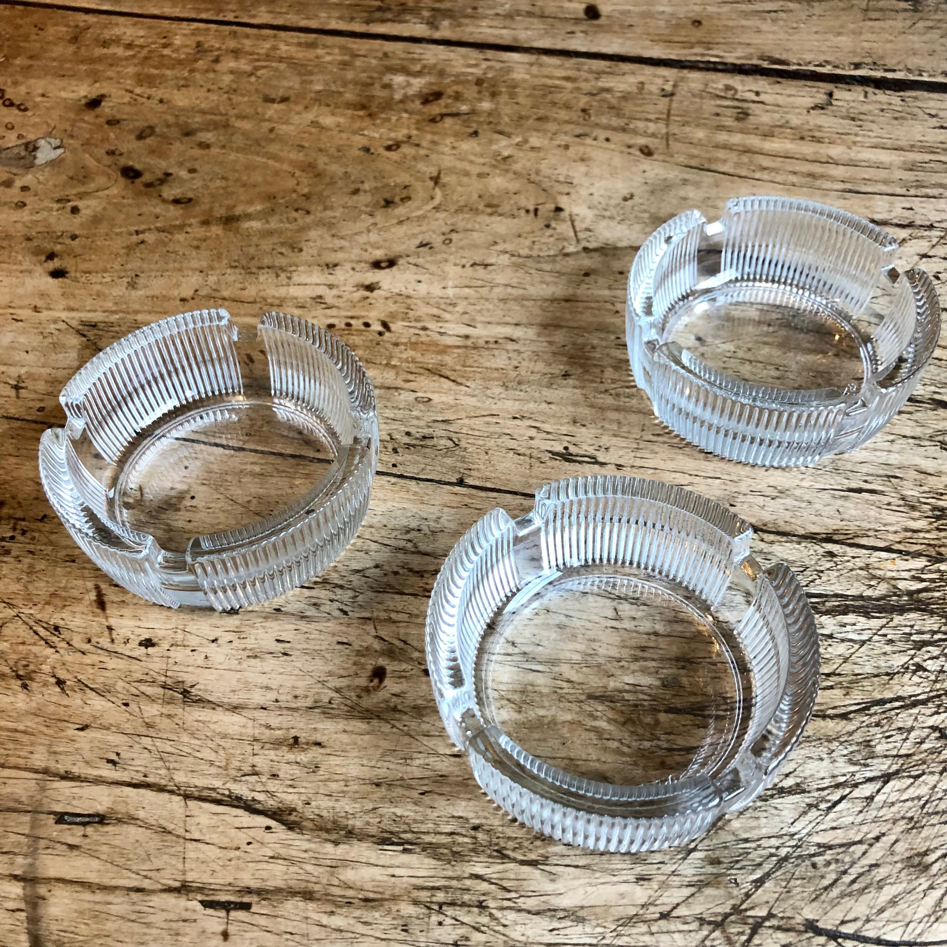 Advertising ashtrays "Pasabahce" of the 50s