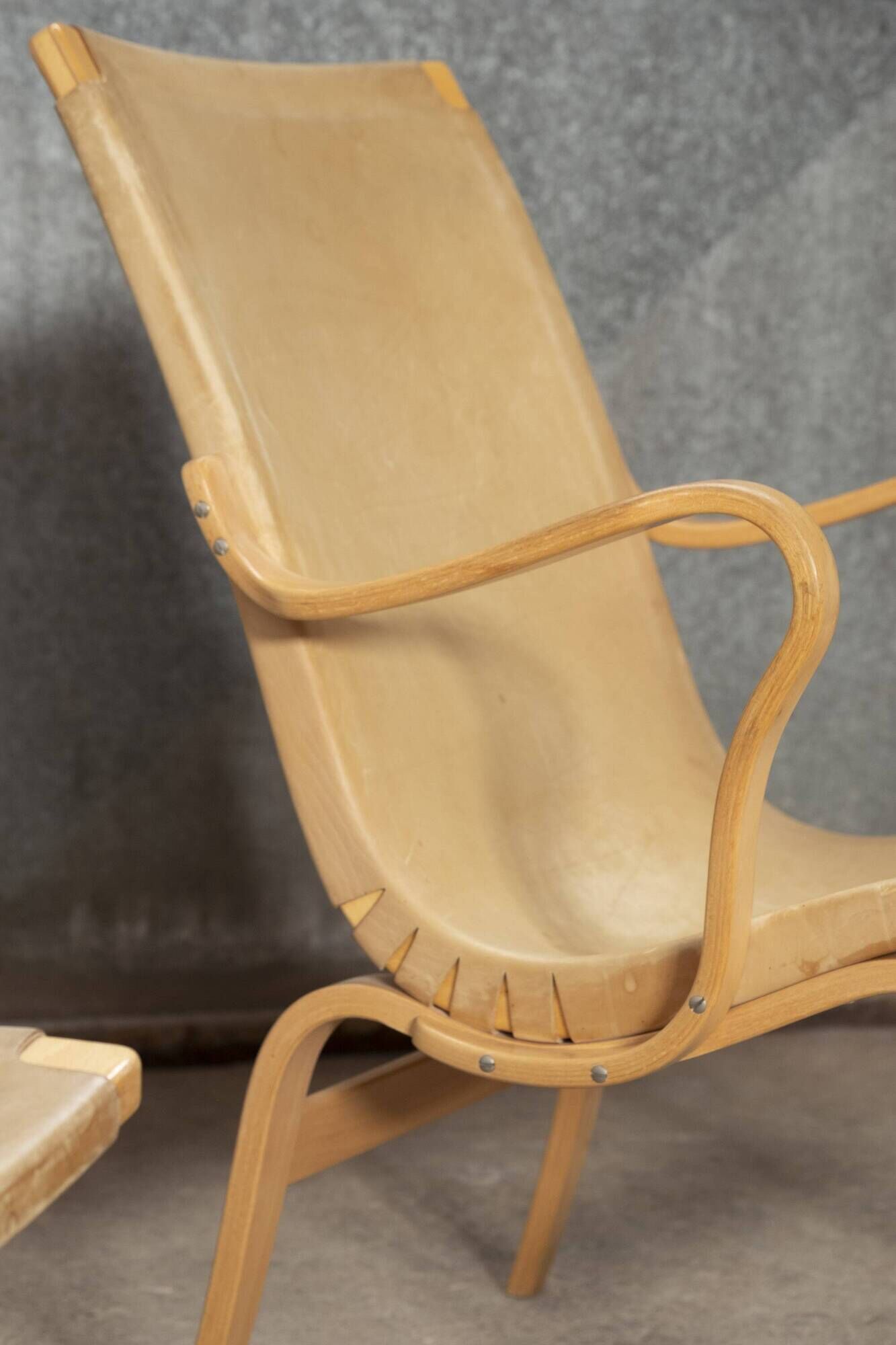 2x Bruno Mathsson "Eva" Lounge Chair by Dux, Sweden