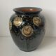 Beautiful ceramic vase with floral decoration by Paul Jacquet dating from the 1930s