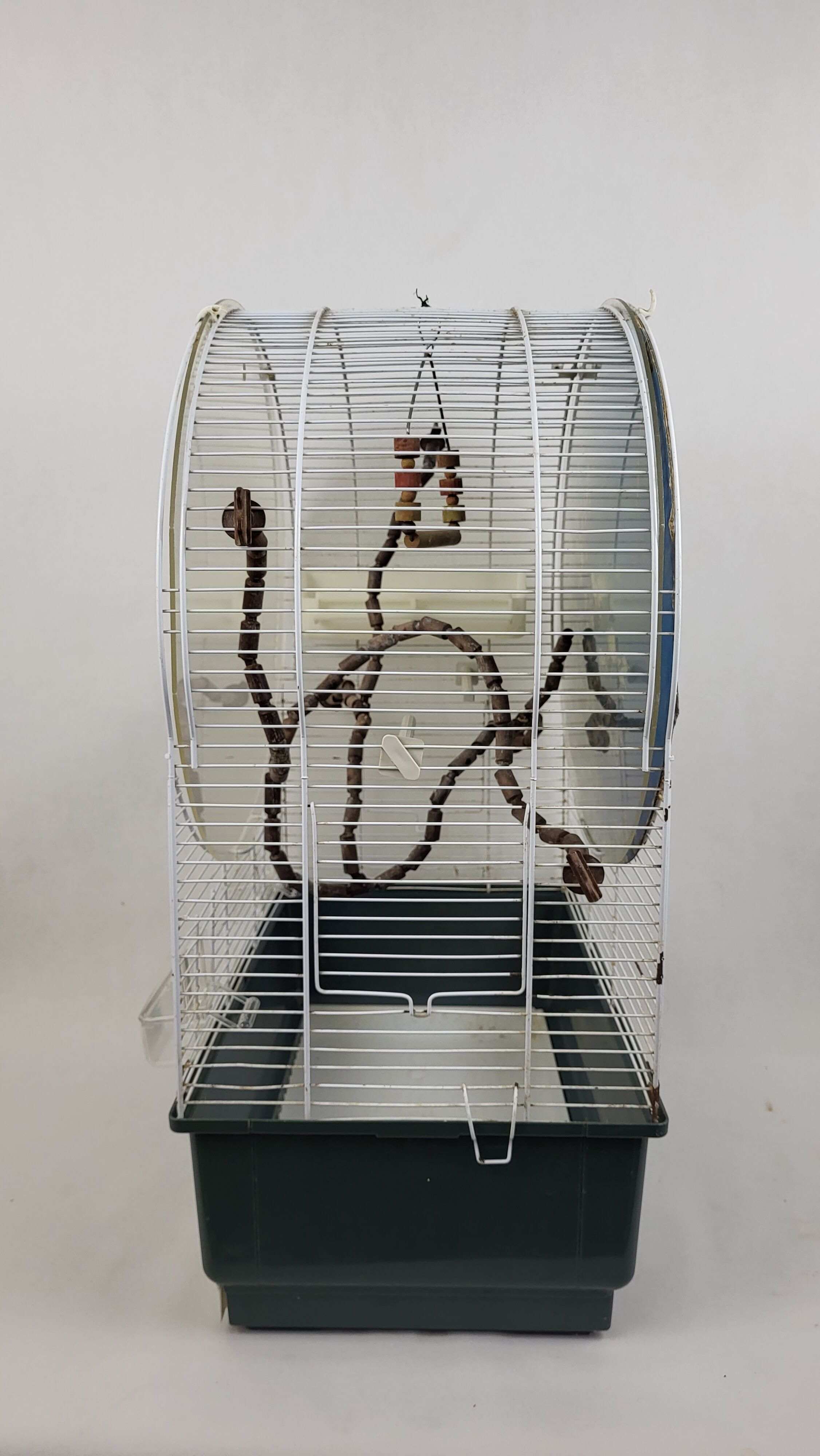 Vintage free standing bird cage