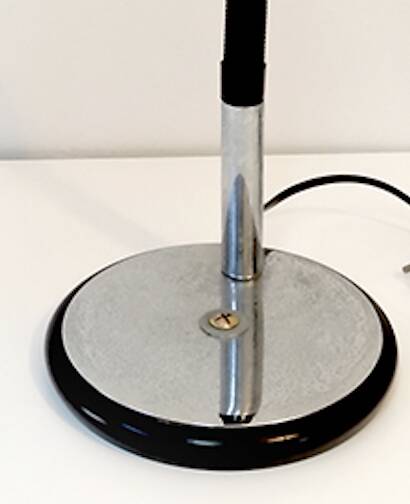 Chrome-plated Aluminor industrial lamp