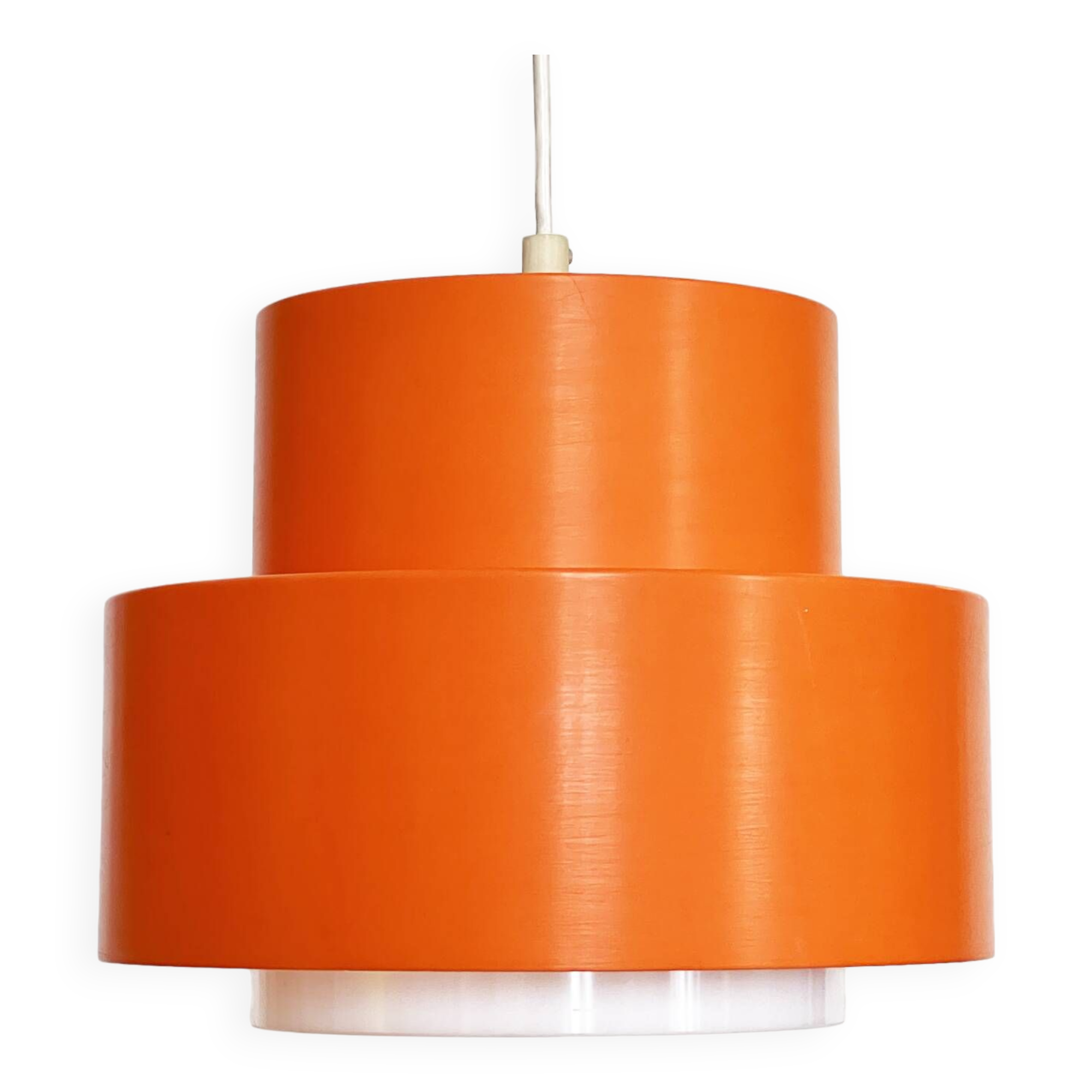 Suspension "Cylindus" par Uno et Östen Kristiansson pour Luxus. Suède années 1970