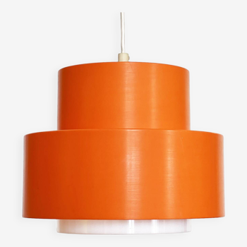 Pendant light "Cylindus" by Uno and Östen Kristiansson for Luxus. Sweden 1970s