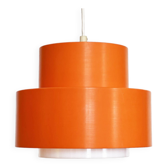 Pendant light "Cylindus" by Uno and Östen Kristiansson for Luxus. Sweden 1970s