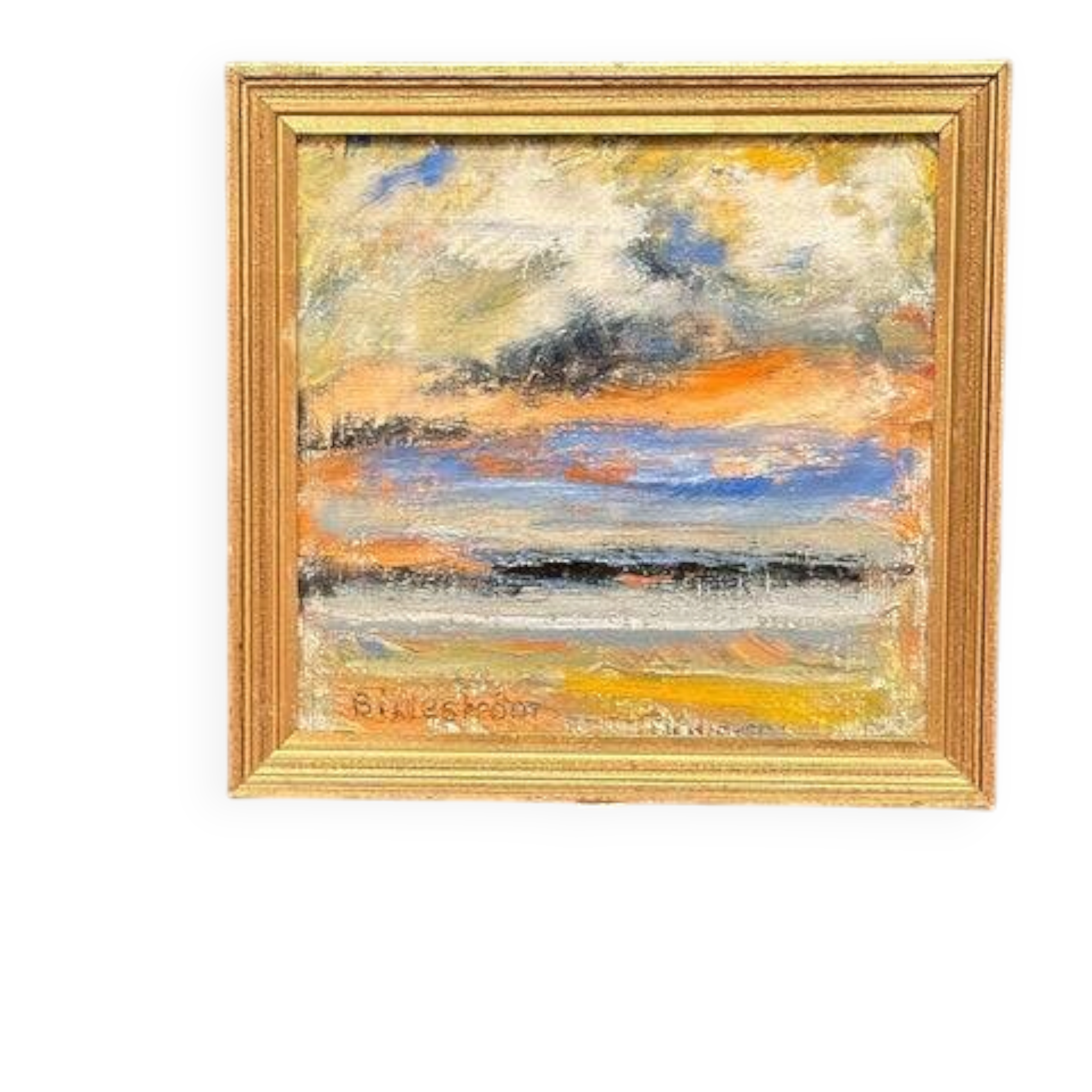 Swedish Oil on Canvas – “Golden Streak” by Carl-Erik Billeström
