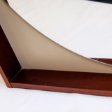 Vintage mahogany mirror 1970s 65x65cm