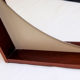 Vintage mahogany mirror 1970s 65x65cm