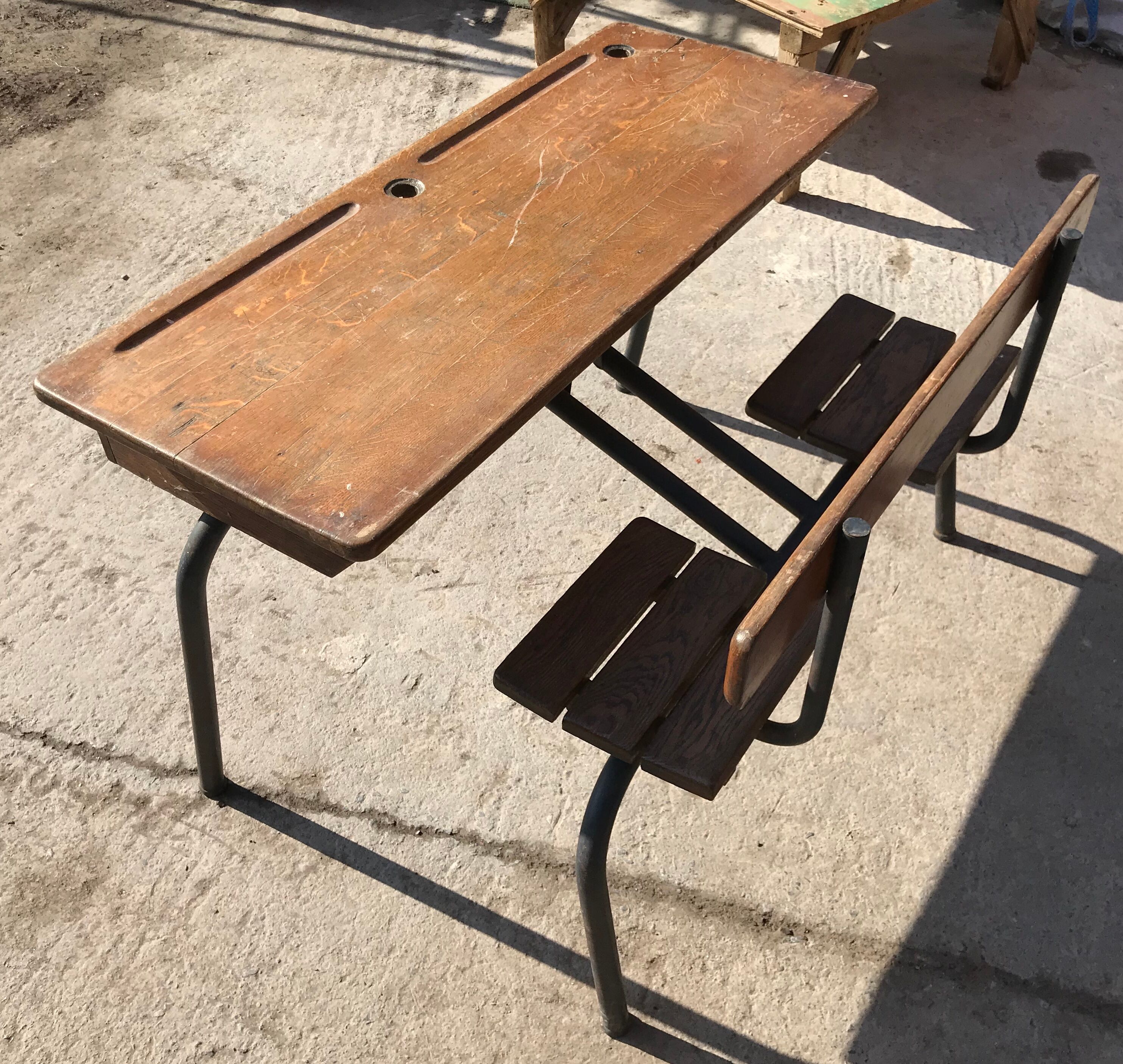 Schoolboys' desk
