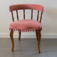 Pink velvet chair