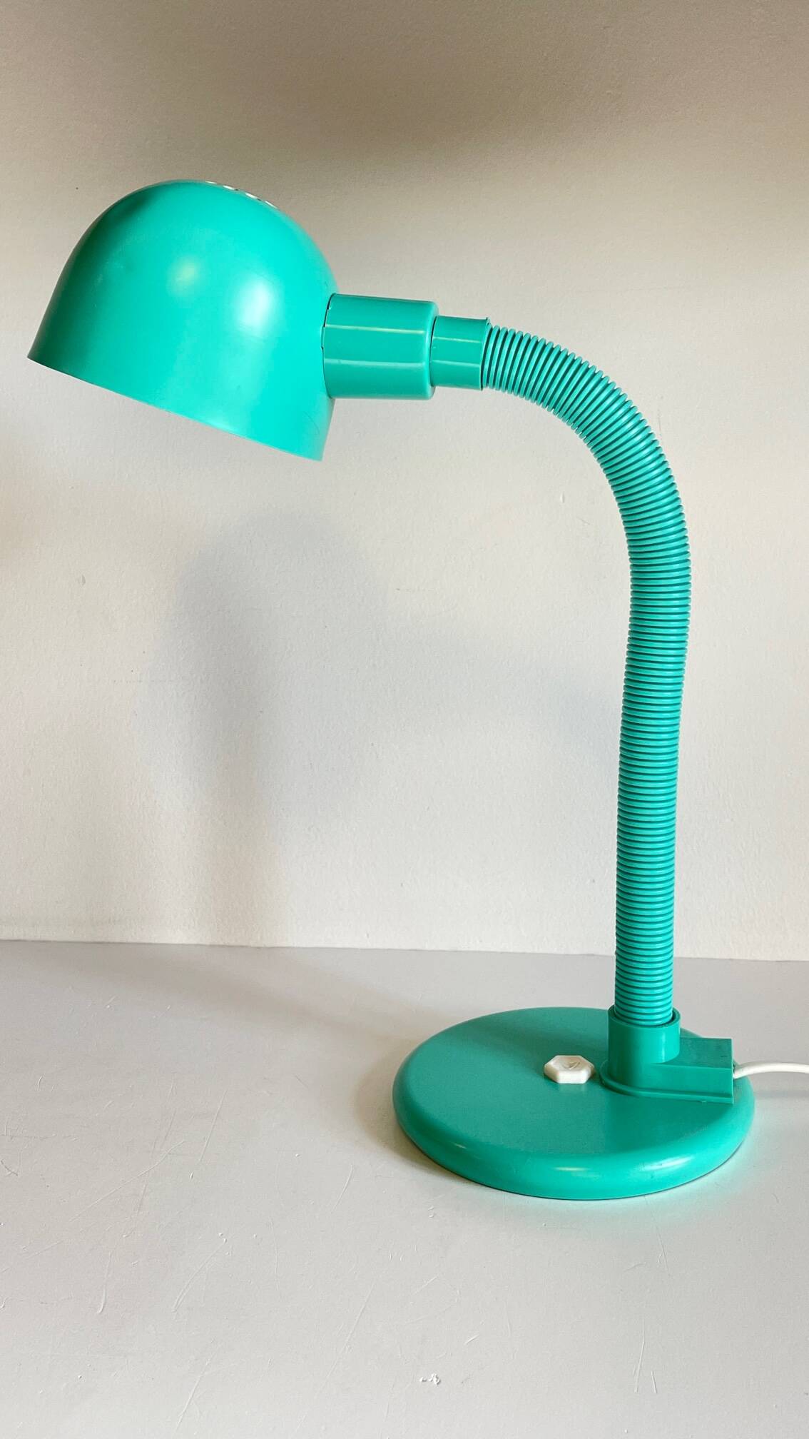 80s steel lamp by Aluminor France