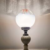 1960s Onyx and Murano Glass Lamp