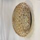 Wall light ceiling light gold amber glass diamond tips
