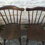 Mismatched bistro chairs