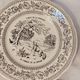 Series of 6 earthenware dessert plates by GIEN models Fables by Lafontaine