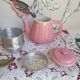 petite cafetière céramique rose