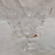 6 verres cristal St Louis, modèle Gérard