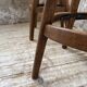 Pair of Henri Bataille stools in oak