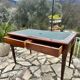 Flat desk in solid mahogany from the 19th century.