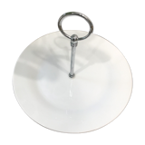 White porcelain display plate