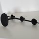 Brutalist candlestick candlestick with 4 metal branches